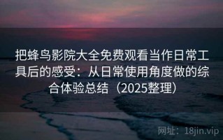 把蜂鸟影院大全免费观看当作日常工具后的感受：从日常使用角度做的综合体验总结（2025整理）