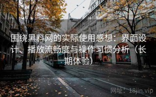 围绕黑料网的实际使用感想：界面设计、播放流畅度与操作习惯分析（长期体验）