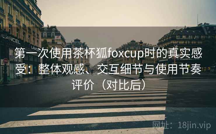 第一次使用茶杯狐foxcup时的真实感受:整体观感、交互细节与使用节奏评价(对比后)-第2张图片 第一次使用茶杯狐foxcup时的真实感受:整体观感、交互细节与使用节奏评价(对比后)-第2张图片